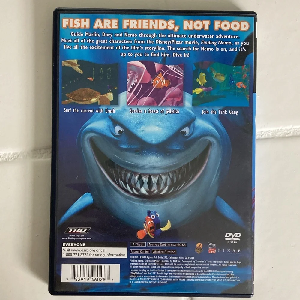 FINDING NEMO Sony Playstation 2 Game PS2